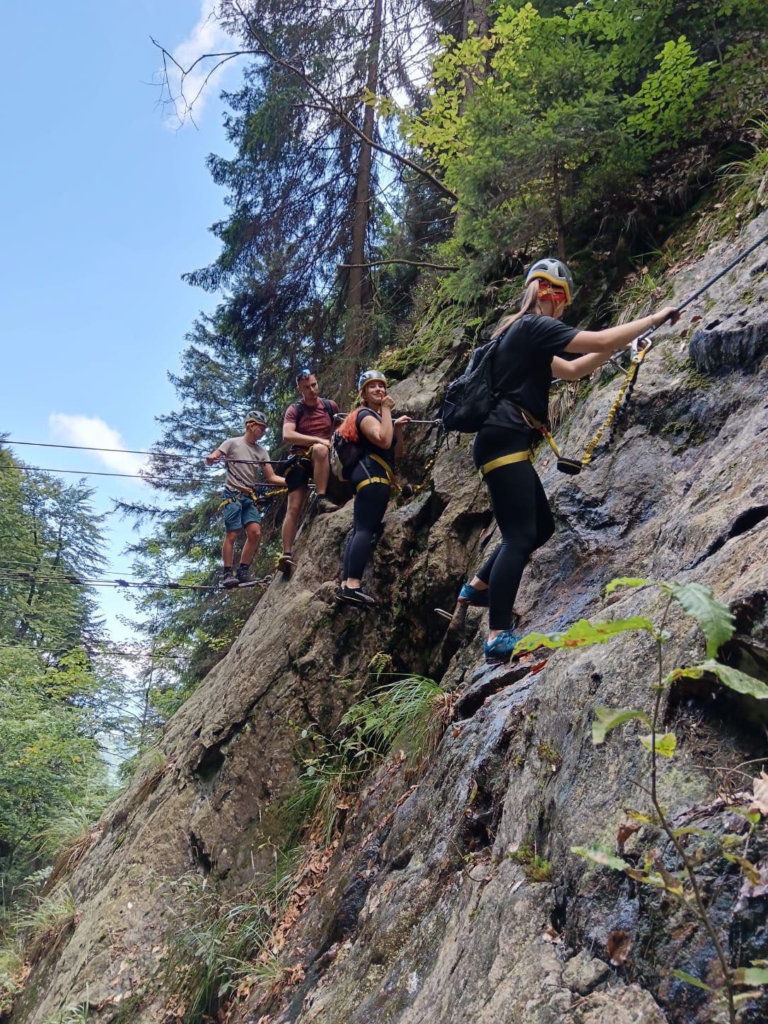 Ferrata HZS Martin s prilbou a ferrata setom